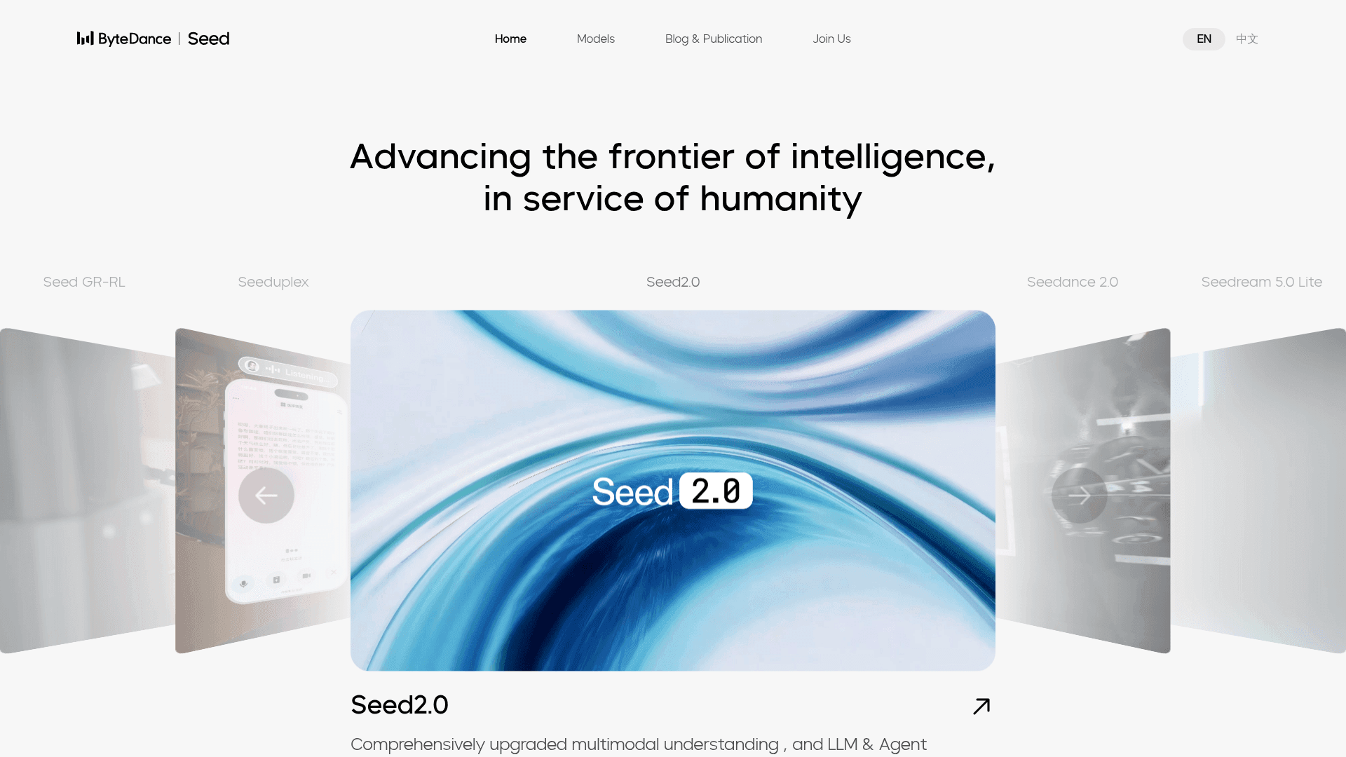 Seedance — главный экран