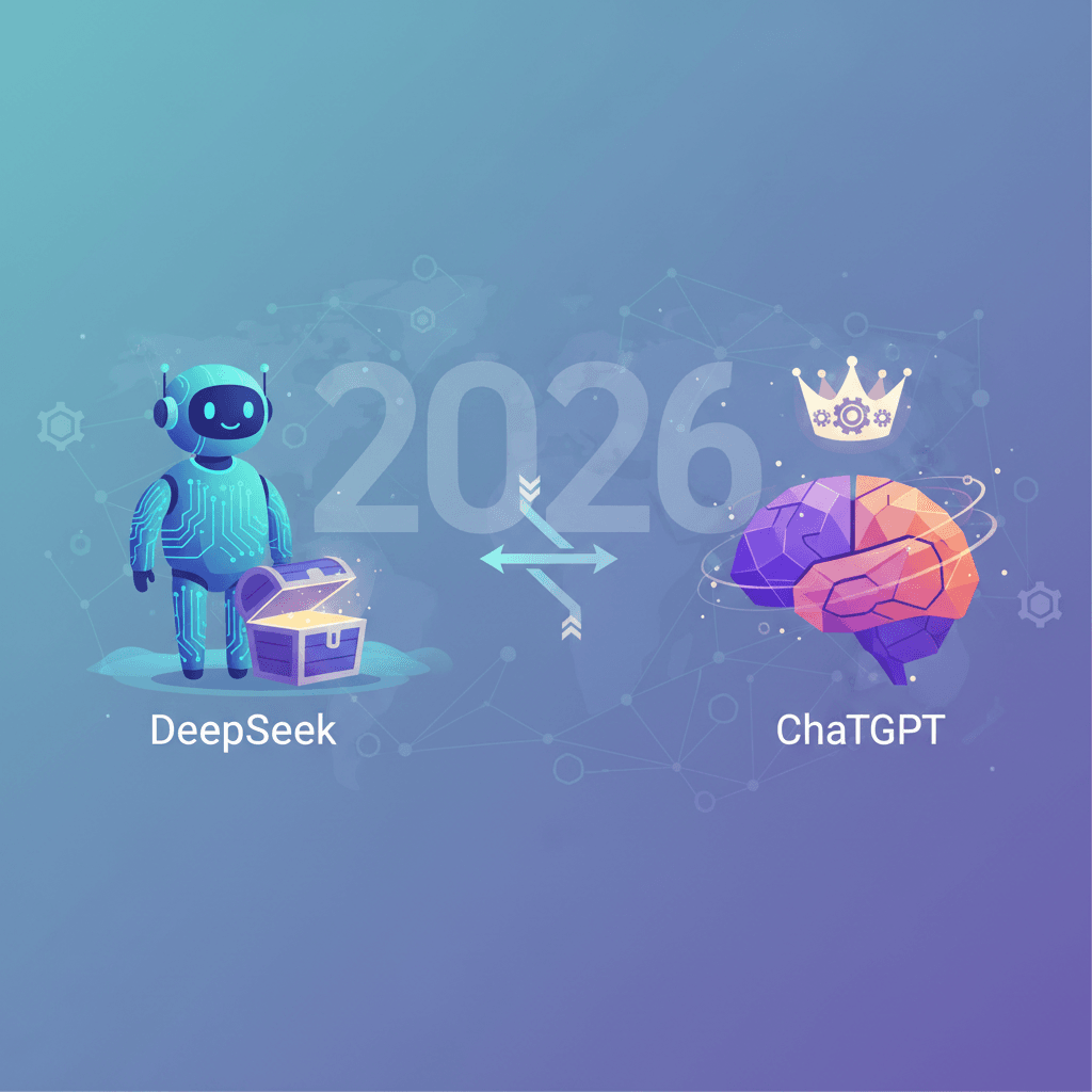 DeepSeek vs ChatGPT: что выбрать в 2026 — бесплатный китайский ИИ против лидера